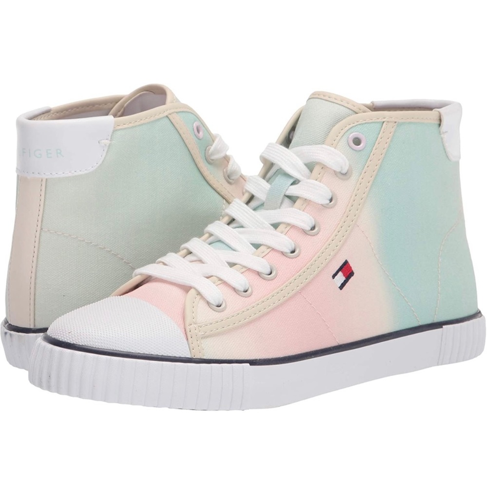 Tommy Hilfiger Ender High-Top Sneakers in Pink Ombre